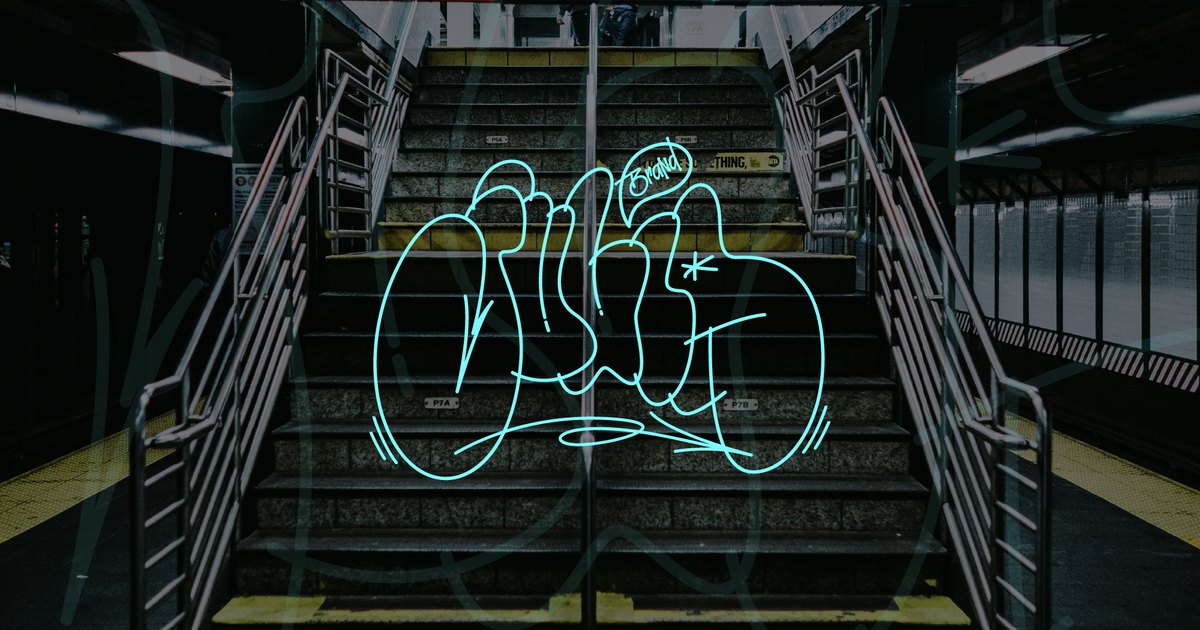 Julia brand image: Subway stairs